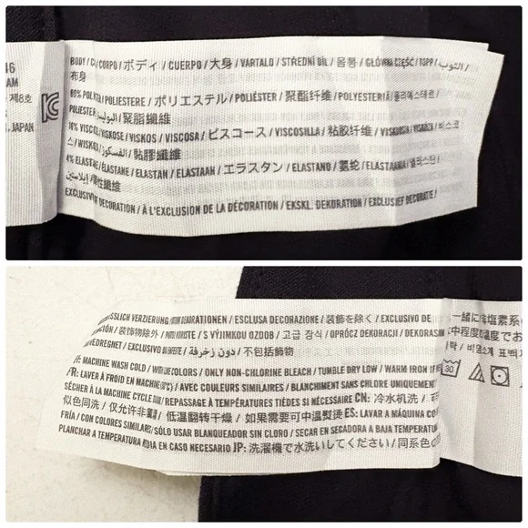 Abercrombie & Fitch Curve Love Sloane Tailored Wide Leg Pant in Black - Picture 12 of 12